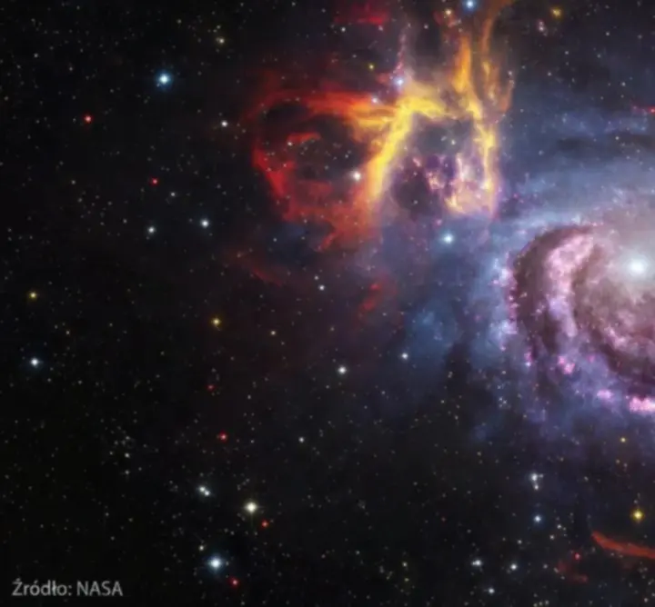 Kolorowe zdjęcia kosmosu inspirowane materiałami NASA
