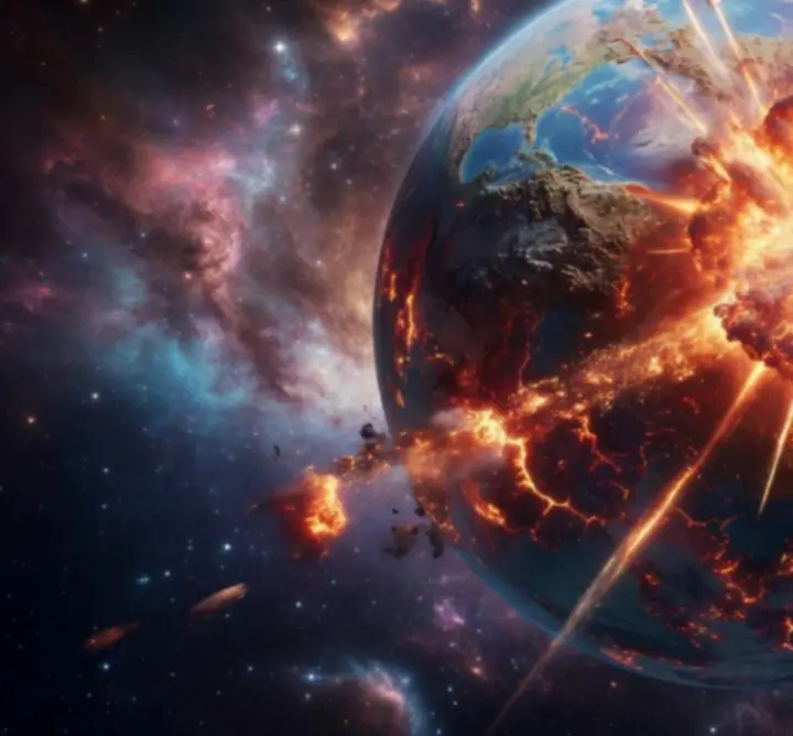 Wizualizacja destrukcji planety w Solar Smash